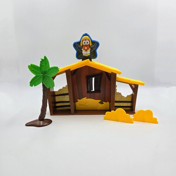 Veggie Tales Nativity Manger Creche Replacement Christmas Read - Picture 3 of 11